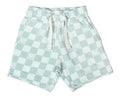 Mish - White Smile Checkered Shorts