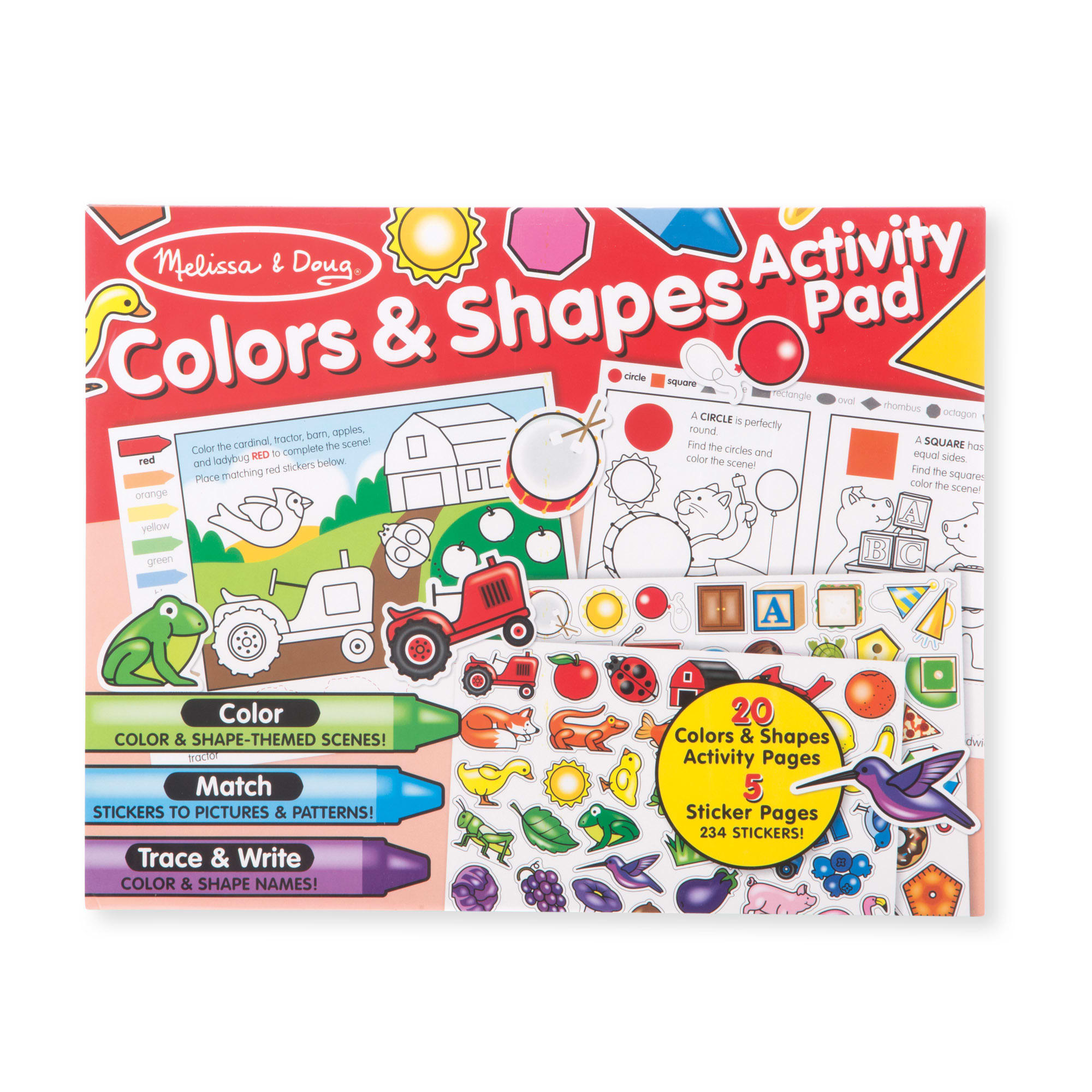 Melissa & Doug - Color and Shapes Fun Activity Pad