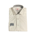Leo and Zachary - Boys' White Dress Shirt with Black