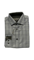 Leo and Zachary - Boys' Plaid Dress Shirt, Stone Pattern
