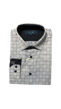 Leo and Zachary - Boys' Window Pane Dress Shirt, Slate