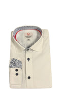 Leo and Zachary - Boys' White Dress Shirt with Navy