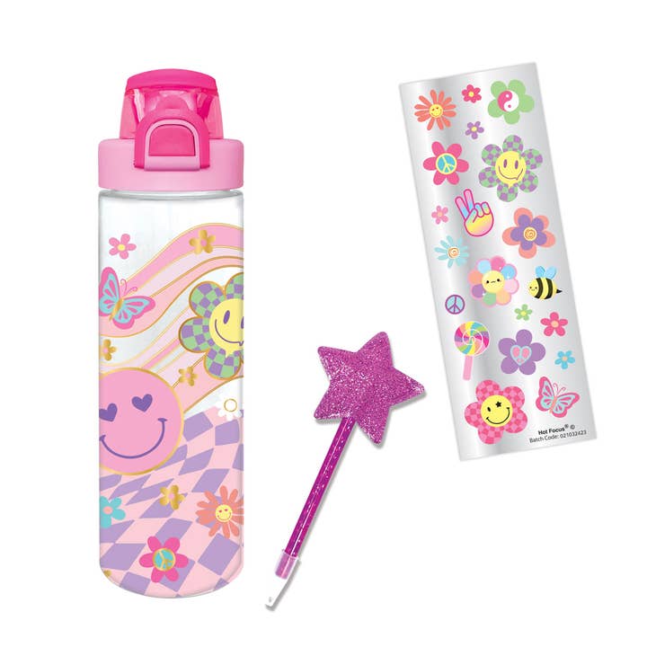 Hot Focus - Pop-Open Water Bottle Writing Fun