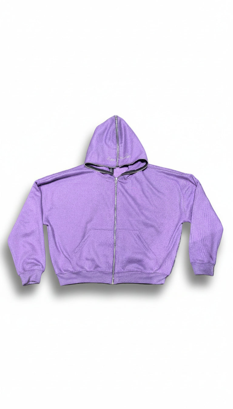 Purple Full- Zip Hoodie
