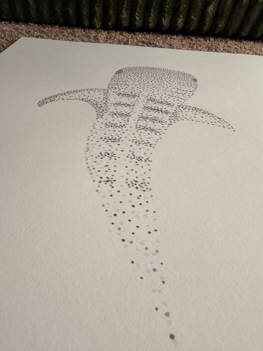 Marine Life Dot Art 14x17 - Ocean Wall Art Set