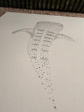 Marine Life Dot Art 14x17 - Ocean Wall Art Set