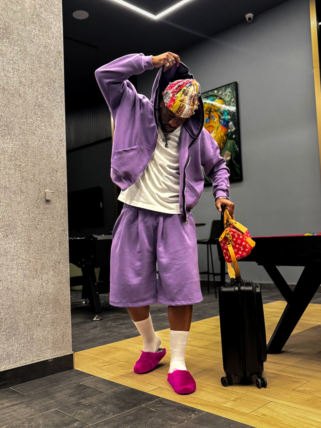 Purple Full- Zip Hoodie