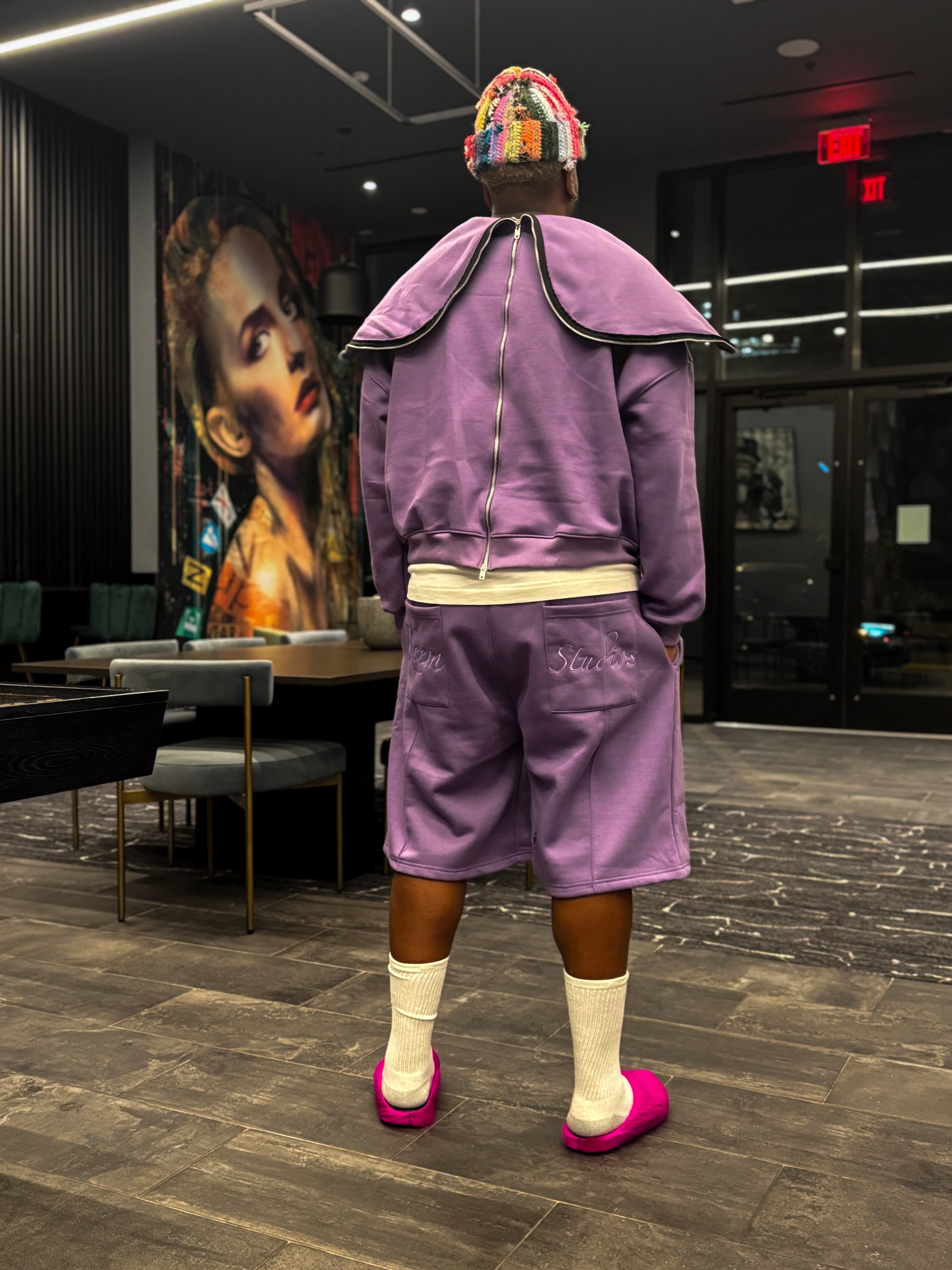Purple Full- Zip Hoodie