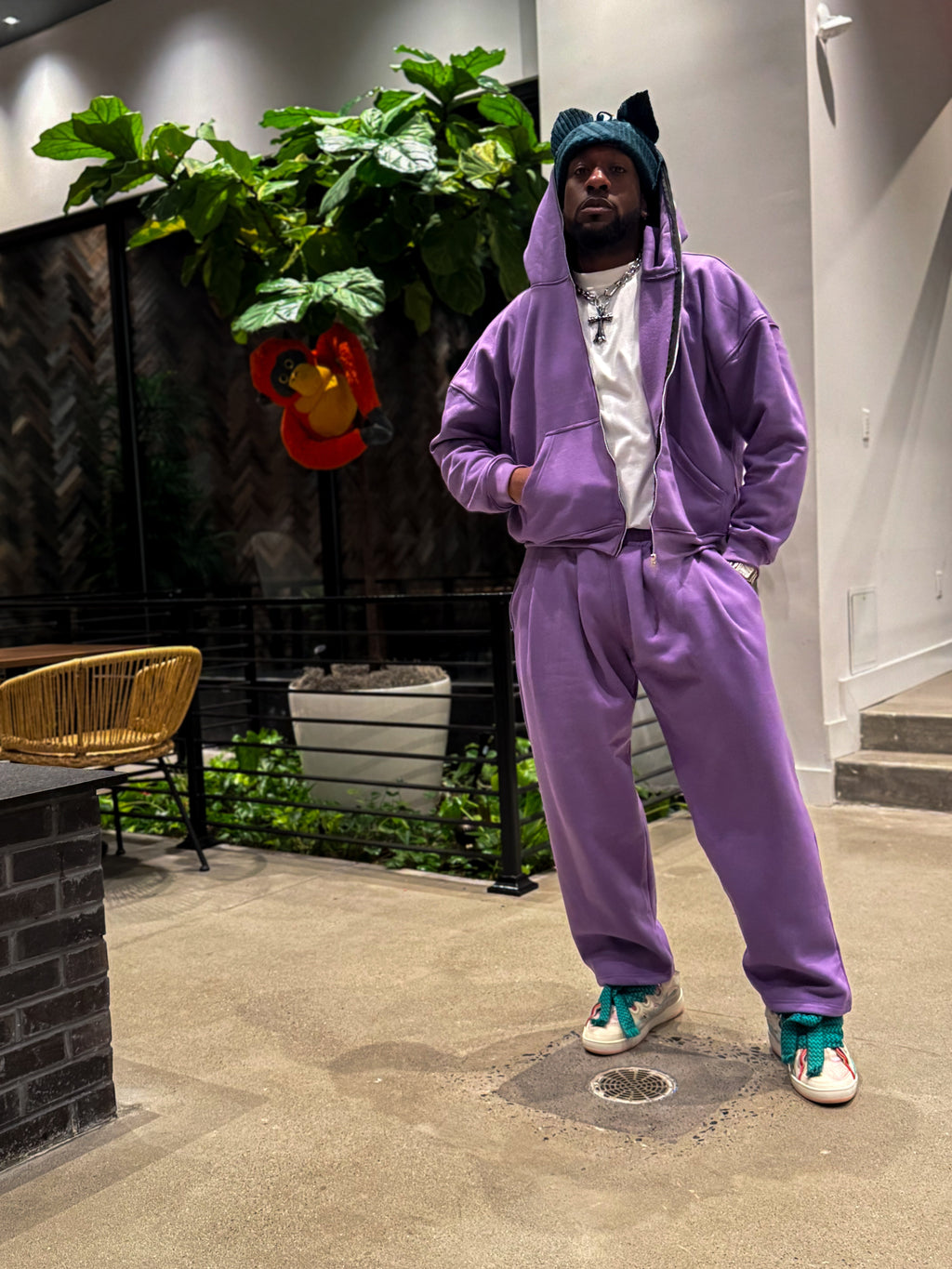 Purple Full- Zip Hoodie