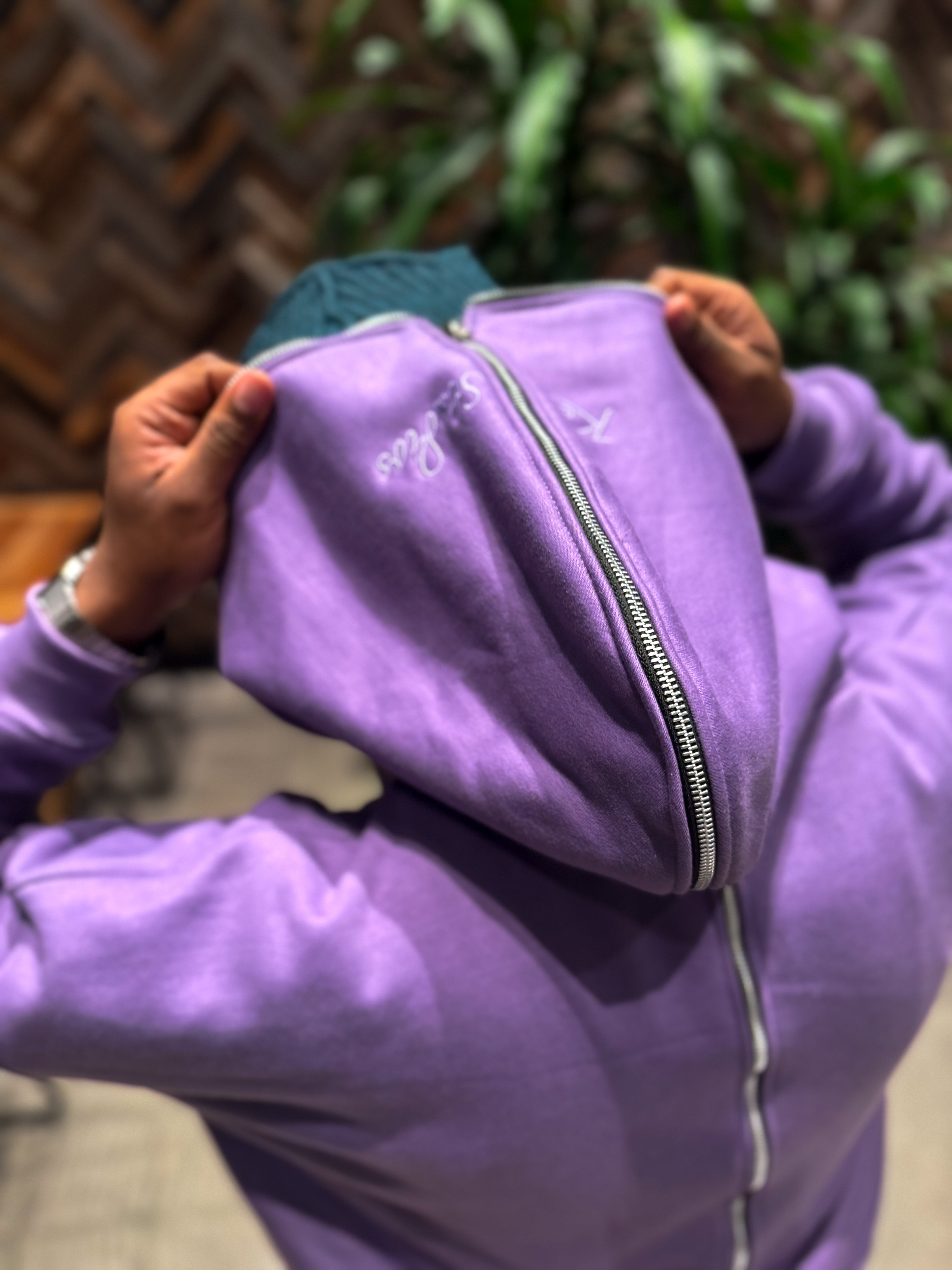 Purple Full- Zip Hoodie
