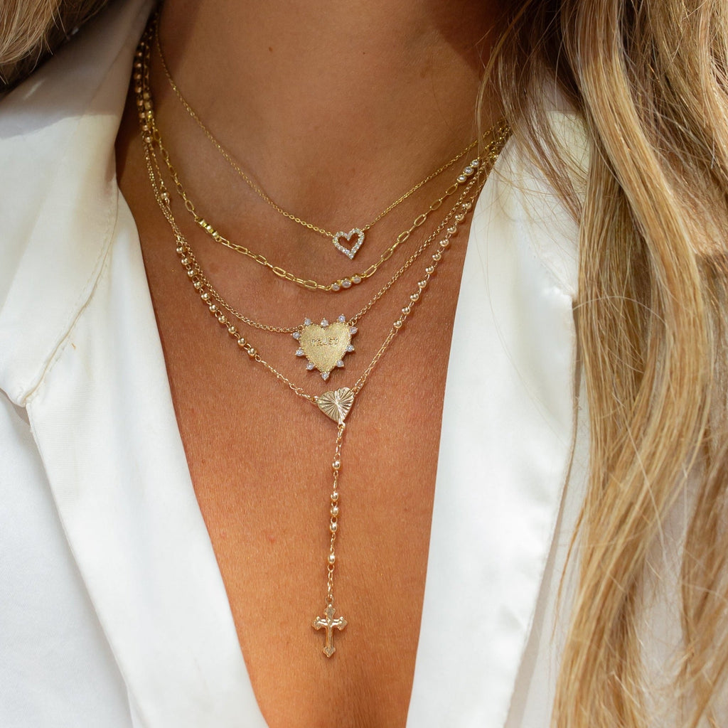 Heart of Devotion Gold Rosary