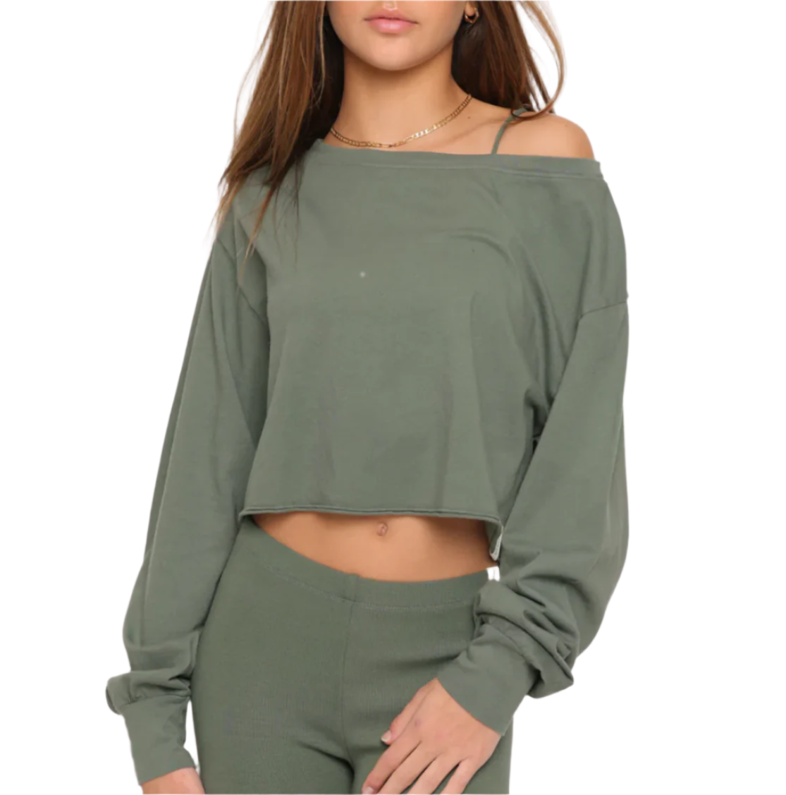 KAVEAH Cotton Jersey L/S Crop