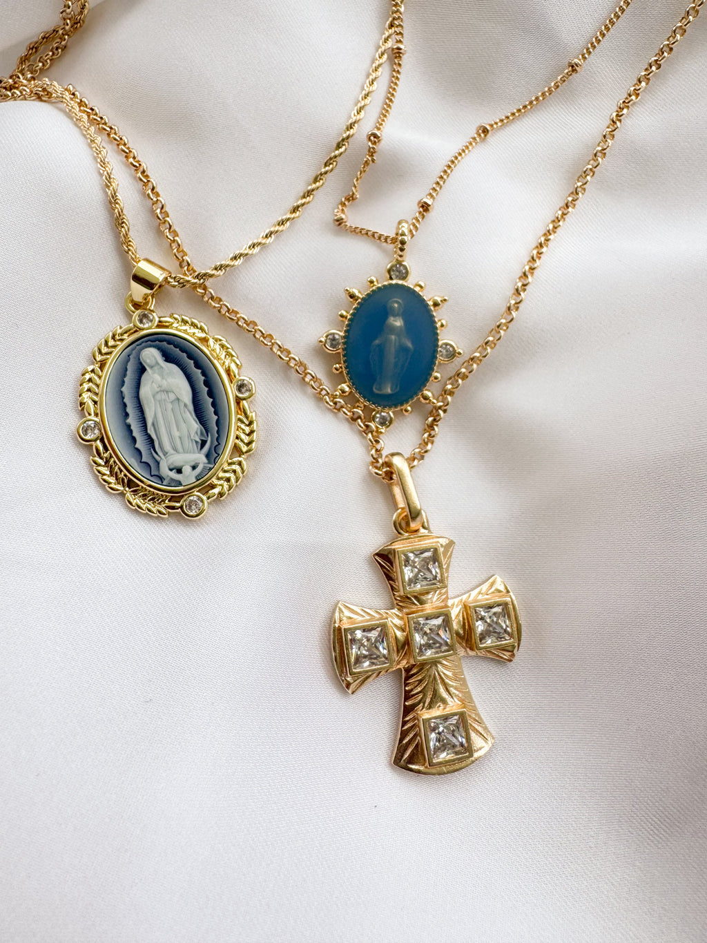 Lady Lourdes Pendant - French Blue