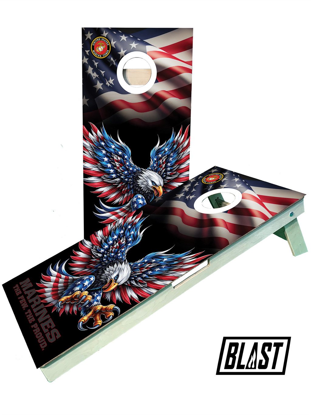 Marine 3 Cornhole Set