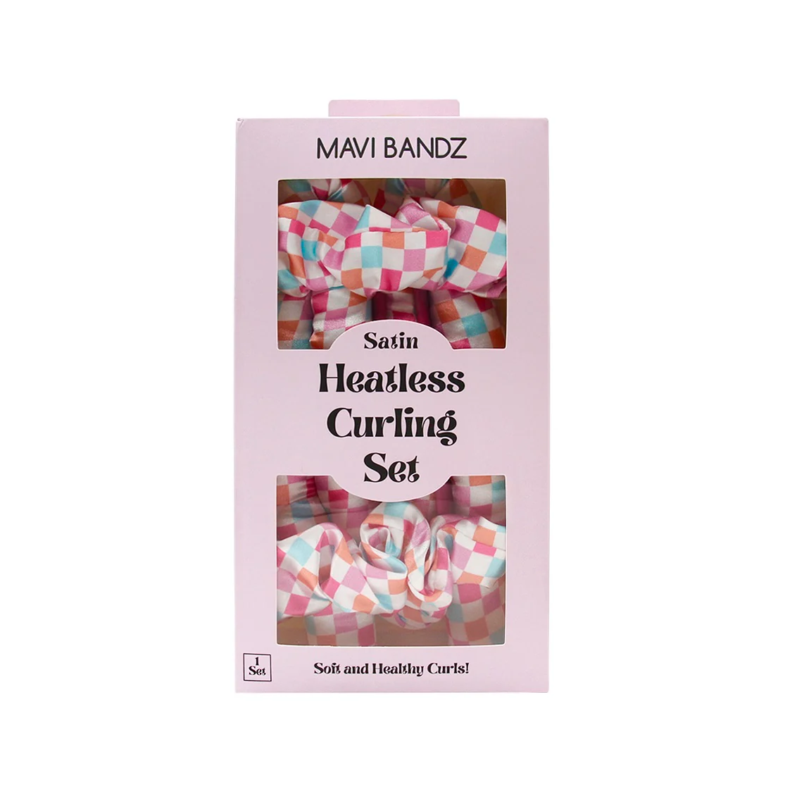 Mavi Bandz - Check Satin Curling Set