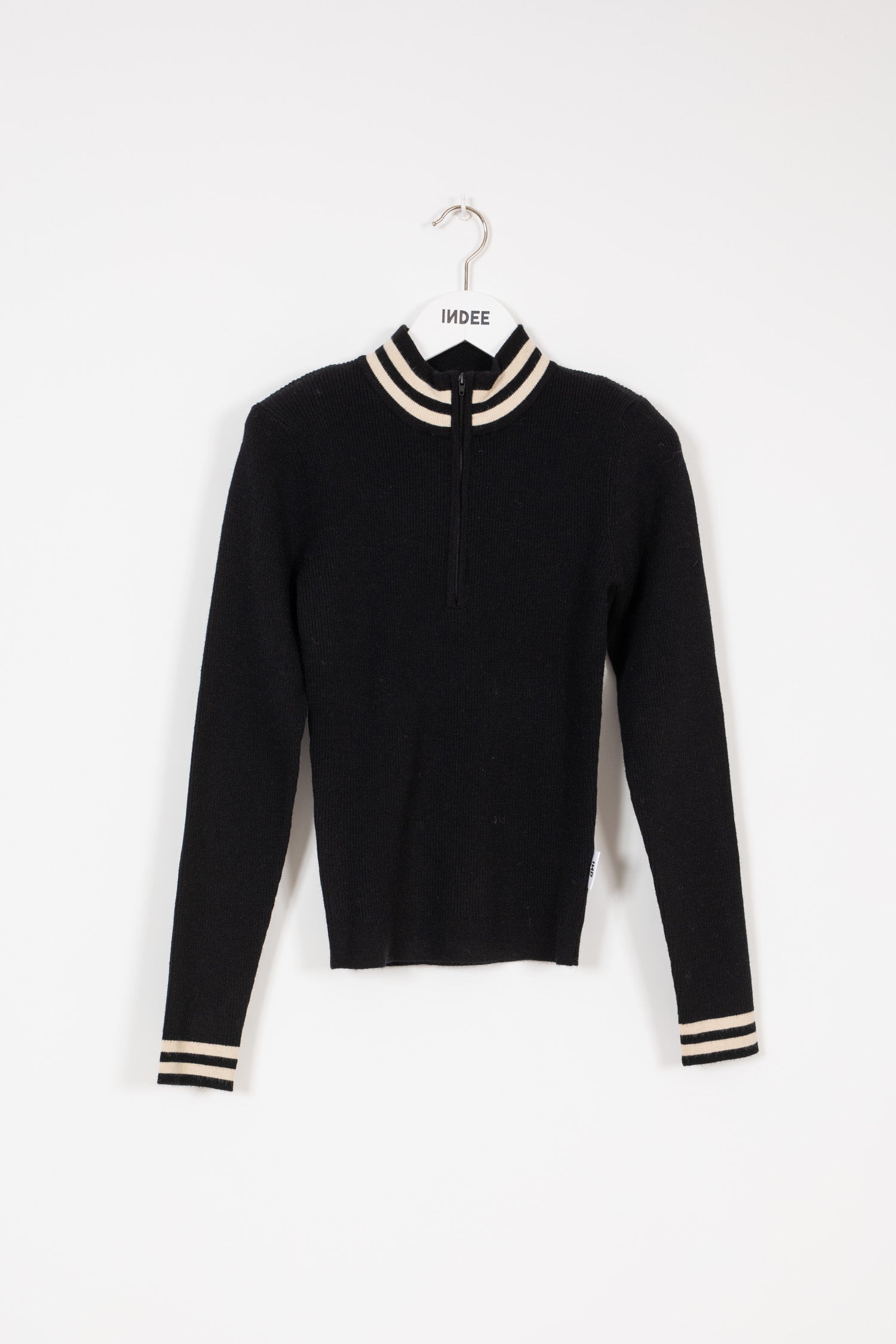 Indee - Zipped Ribbed Turtleneck