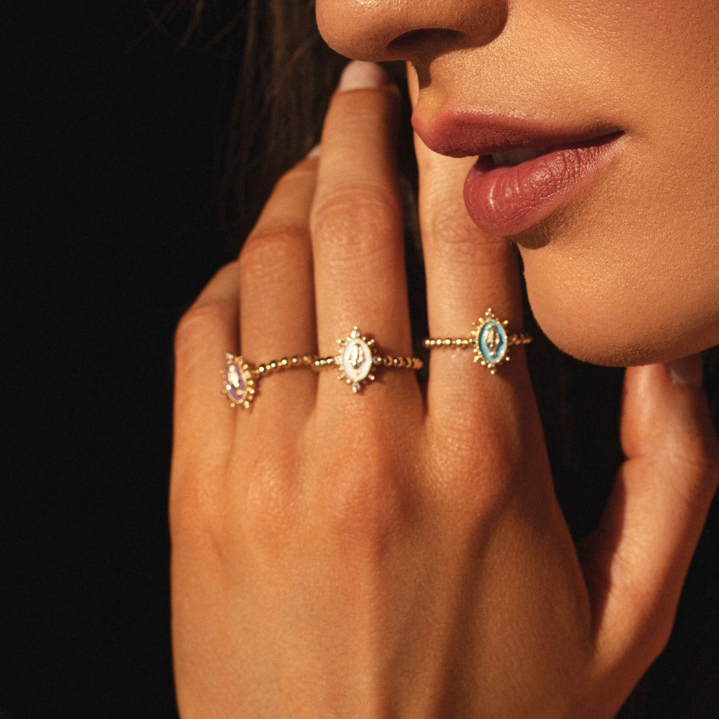 Lady Lourdes Ring - Aqua