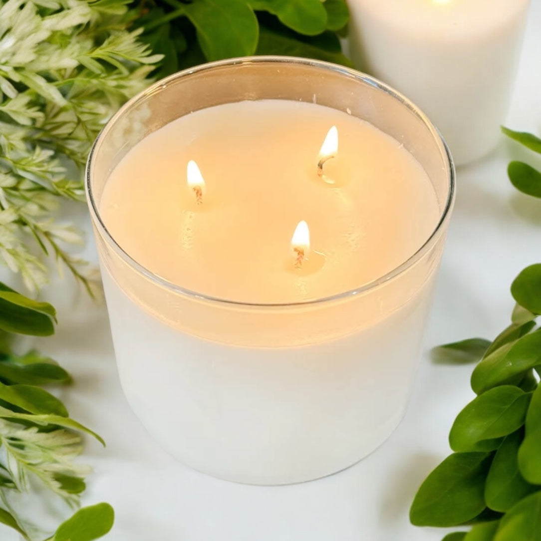 Citronella Candle – 16 oz 3-Wick Outdoor Mosquito Repellent with Essential Oils -- by Moon Water Apothecary!
