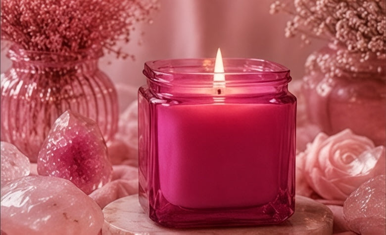 Pink Flamingo Soy Candle | 8.5 oz | Moon Water Apothecary