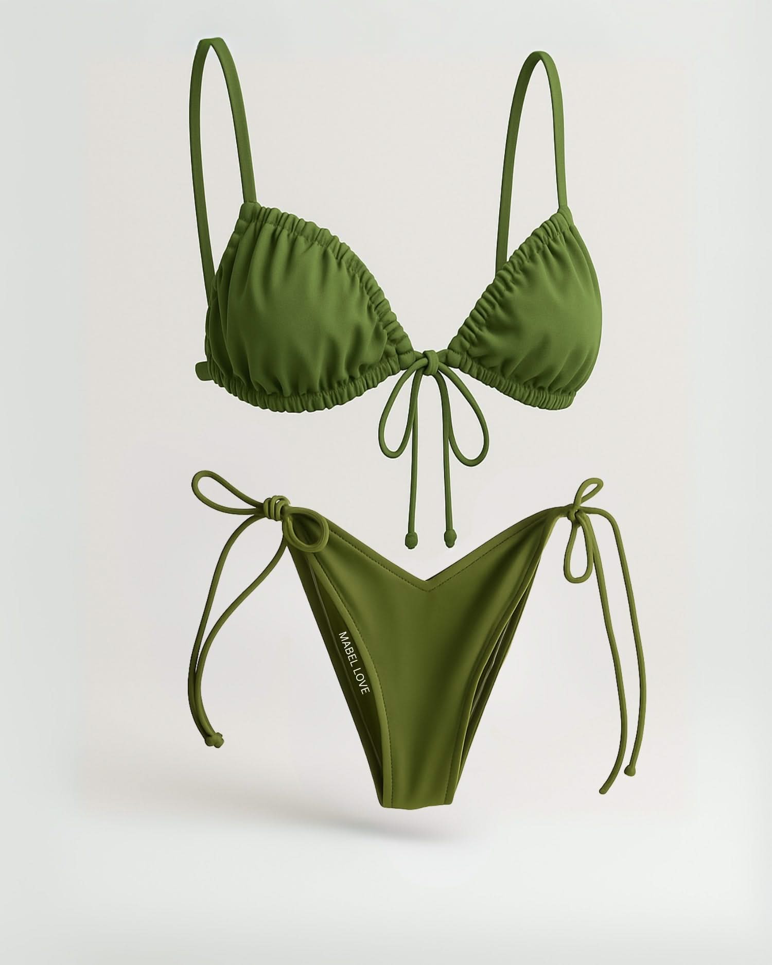 Retro Print Low Waist Bikini - Summer Swimwear