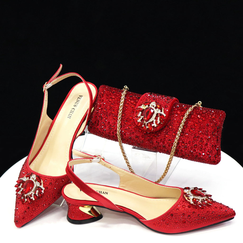 Ladies Shoes and Bags To Match Set ED1291