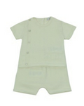 Dr. Kid - Green Woven Top & Shorts