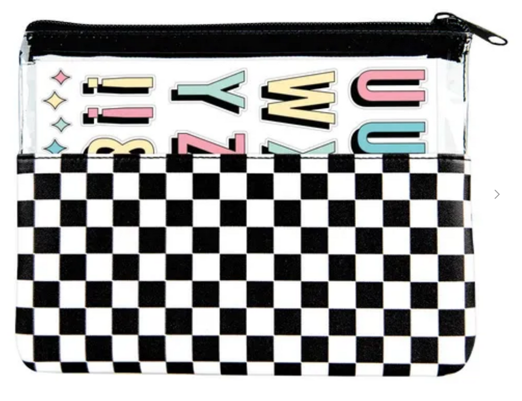 Fashion Angels Personalize It! Pouch & Vinyl Stickers - Checkered