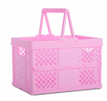 ISCREAM - Small Pink Foldable Storage Crate