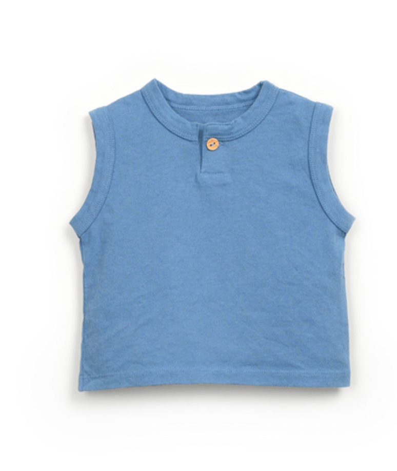 Play Up - Baby Jersey Sleeveless T-Shirt, Blue