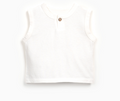 Play Up - Baby Jersey Sleeveless T-Shirt, White