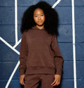 Katie J - Tween Dylan Oversized Hoodie, Chocolate