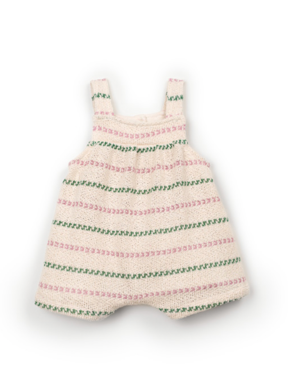 Play Up - Baby Striped Flame Jersey Jumpsuit