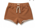 COZII - Raw Edge Shorts, Brown