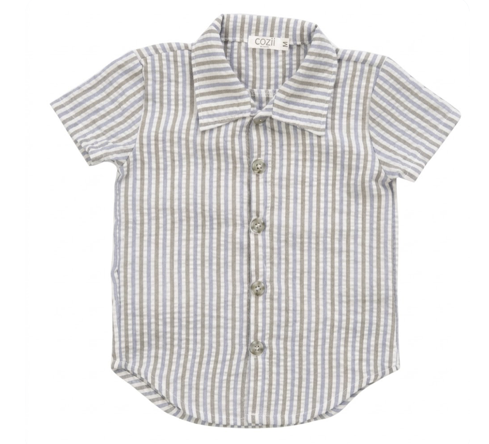 COZII - Short Sleeve Striped Shirt