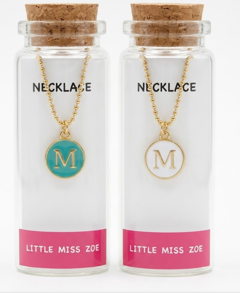 Little miss Zoe initial necklace