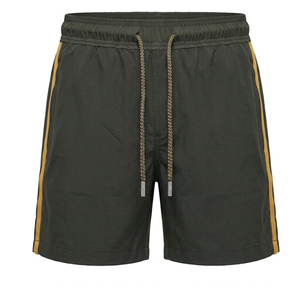 Pier St. Barths Hunter Green Swim Shorts