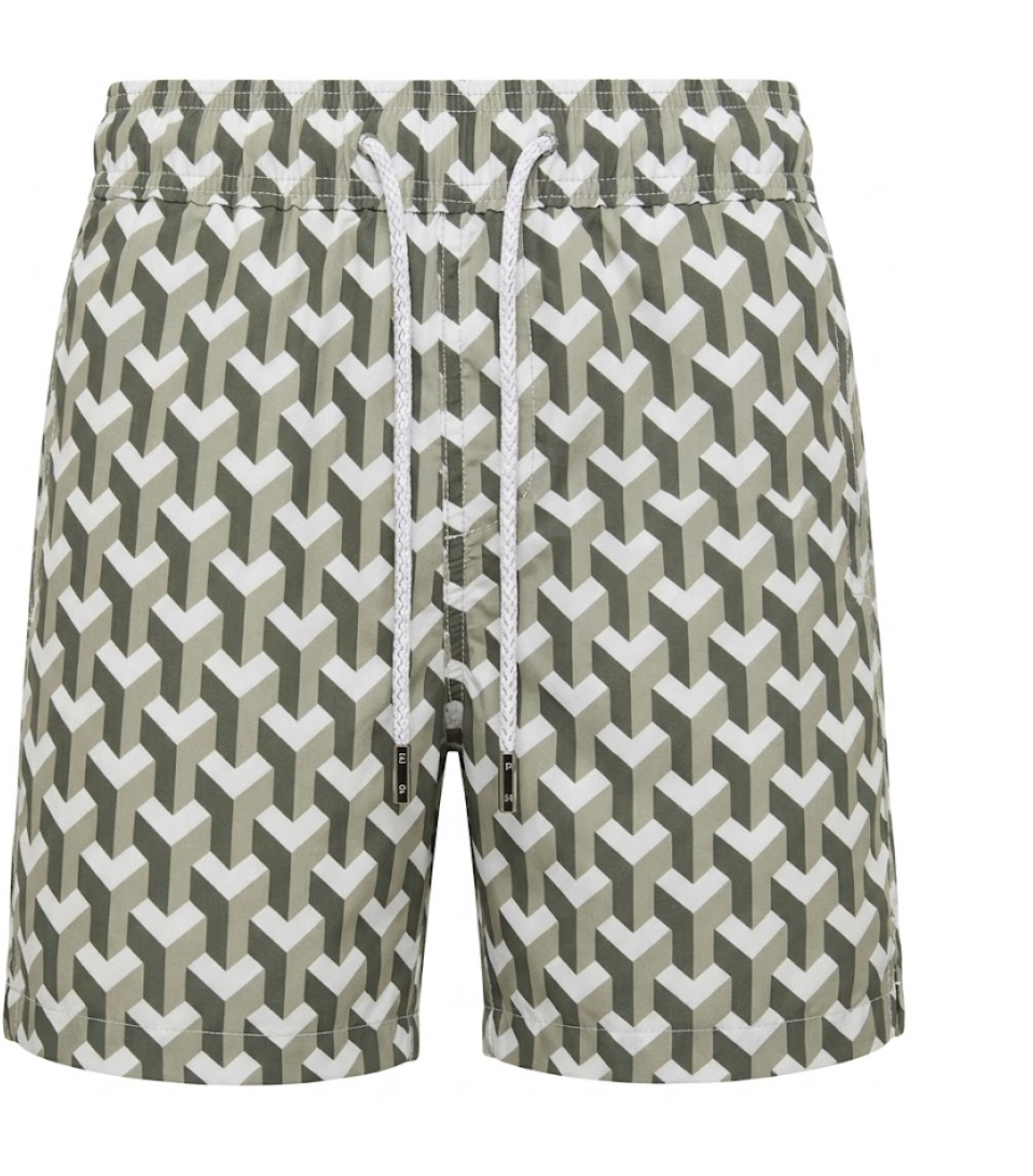 Pier St Barths - Men’s Goyard Geometric Swim Shorts