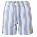 Pier St Barths - Men’s Sky Blue Stripe Swim Shorts