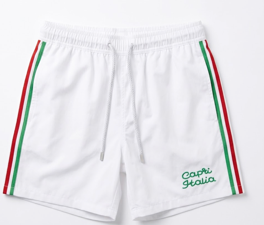 Pier St Barths - Men’s White Capri Bathing Suits
