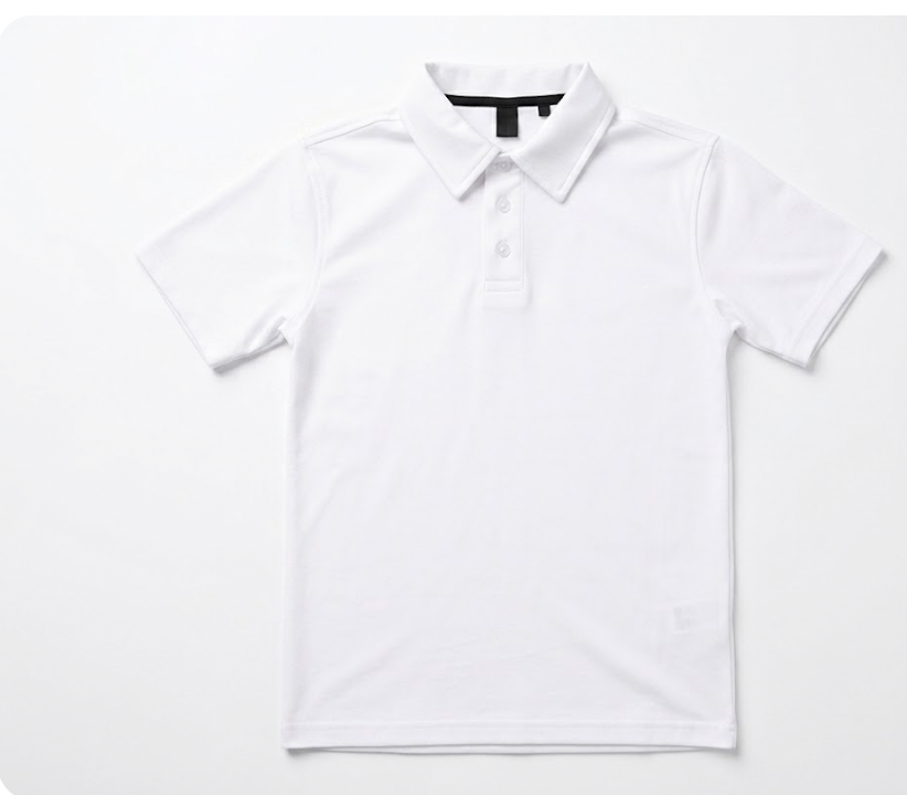 Leo and Zachary - Short Sleeve Athletic Polo White