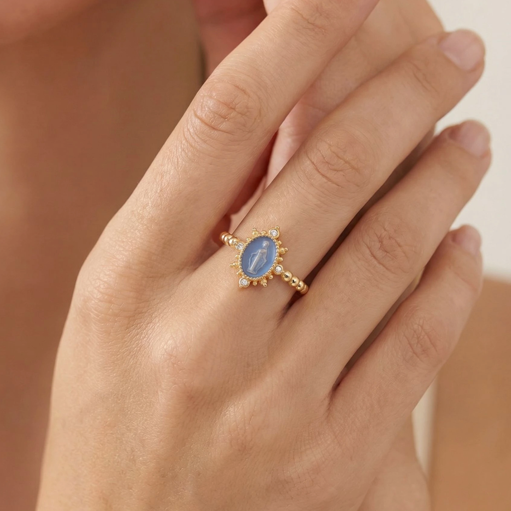Lady Lourdes Ring - French Blue