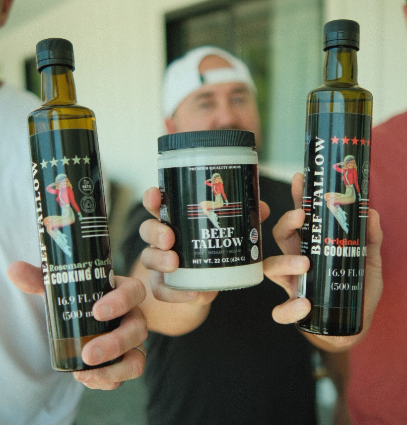 Premium Grass-Fed Beef Tallow Cooking Oil - Restaurant-Proven | Choose Your Flavor