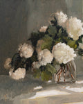 Snowball Virbunum in a Glass Vase Vertical Print
