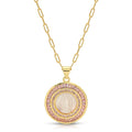 Mother Mary Necklace - Pink