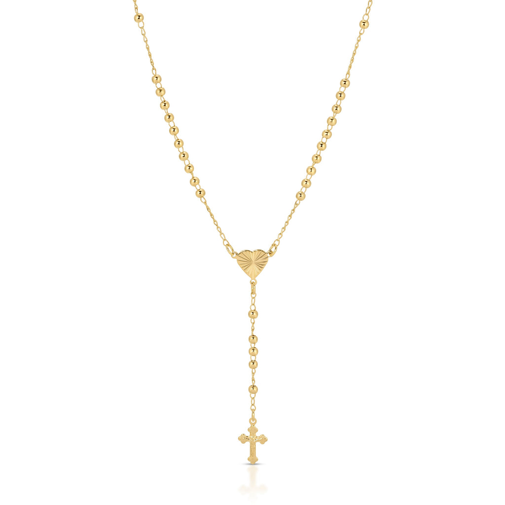 Heart of Devotion Gold Rosary
