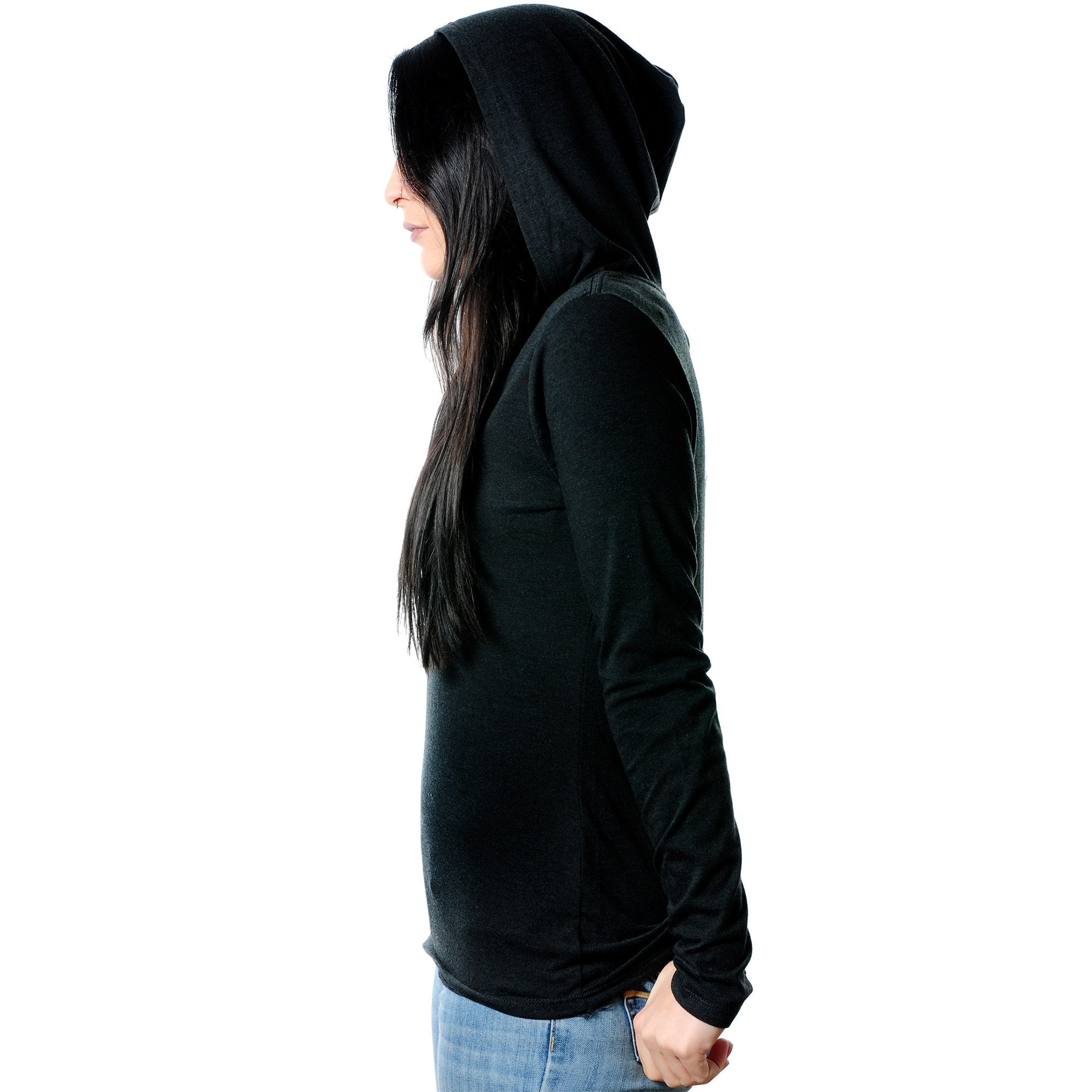 How About No Tapered Long Sleeve Hoodie