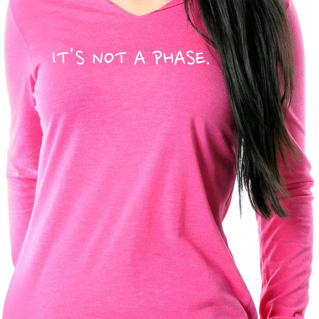 It's Not a Phase Black Tapered Long Sleeve Hoodie