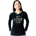 Self Love Club Black Tapered Long Sleeve Hoodie