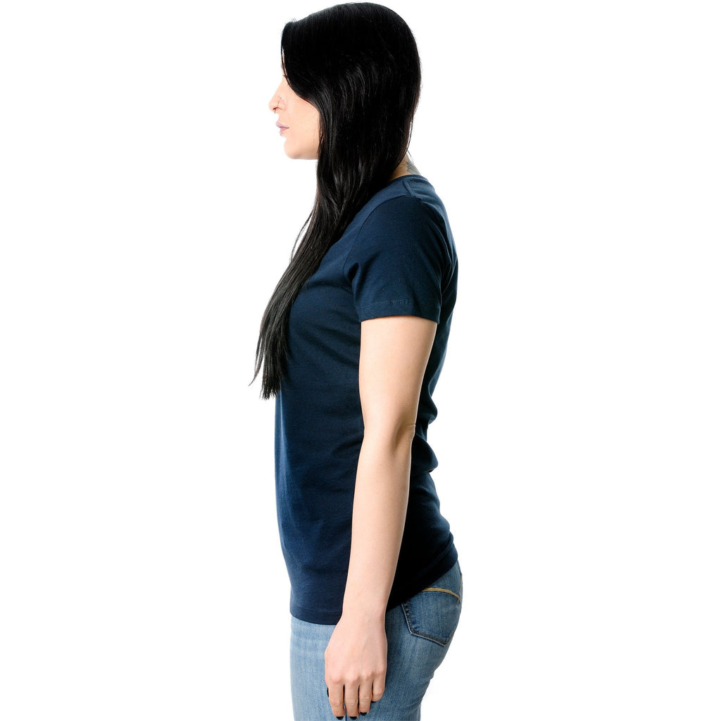 Self Love Club Black Tapered V-Neck Tee Shirt