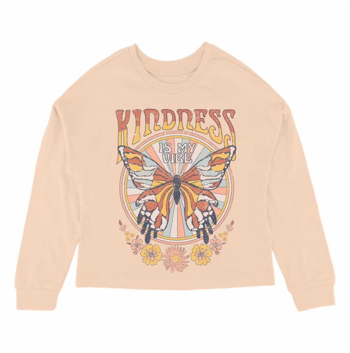Tiny Whales - Kind Vibes Oversized L/S Tee